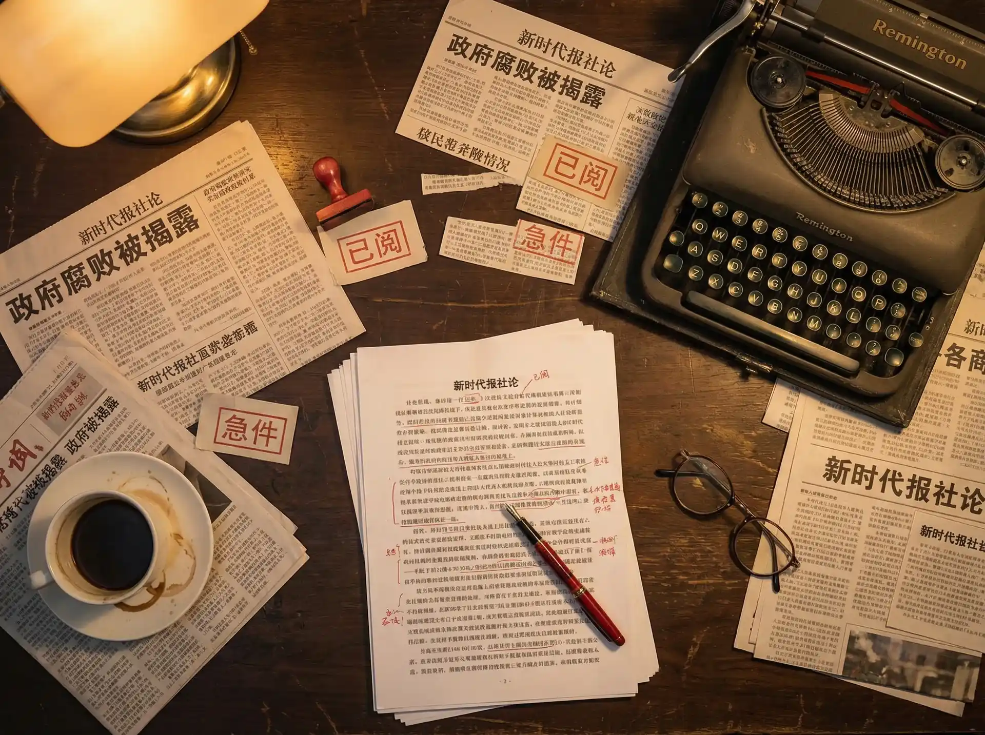 黑兽社区最新创作与精选视频 - 报社编辑部工作场景